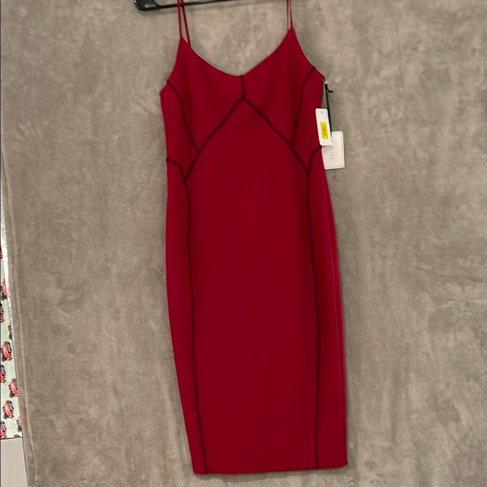 1. State Red Spaghetti Strap Sheath Dress Women's sz 6 evening , going out, red